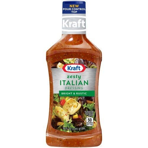 Kraft Zesty Italian Dressing 16 Ounces Pack Of 3