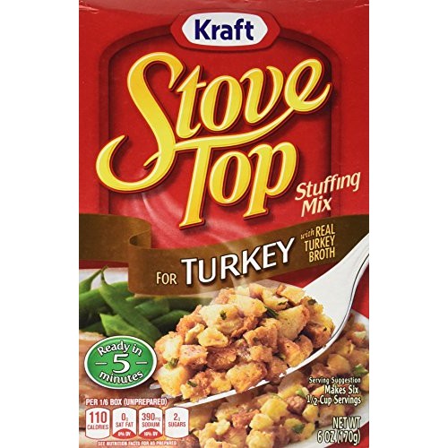 Kraft Stove Top Turkey Stuffing Mix Pack Of 3 6 Oz Boxes