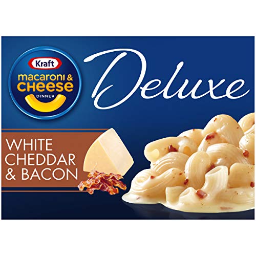 Kraft Deluxe White Cheddar And Bacon Macaroni And Cheese Meal 1