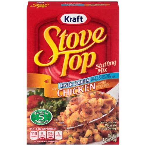 Stove Top Chicken Low Sodium Stuffing Pack Of 2