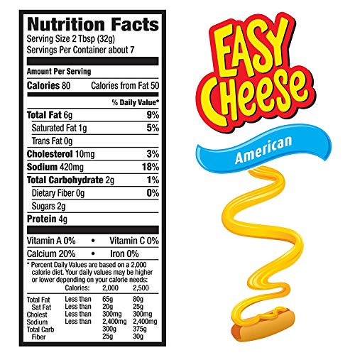 Kraft American Easy Cheese 8 Ounce - 3 Pack