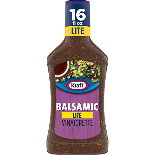 Kraft Balsamic Vinaigrette Lite Dressing 16 Fl Oz Bottles, Pack