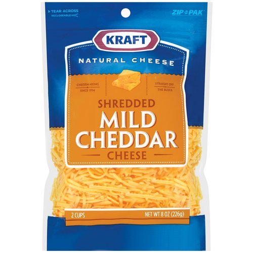 Kraft Cheese Mild Cheddar Shredded 8 Oz Pack Of 3