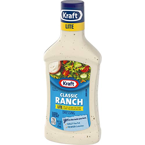 Kraft Classic Ranch Lite Salad Dressing 16 Fl Oz Bottles, Pack