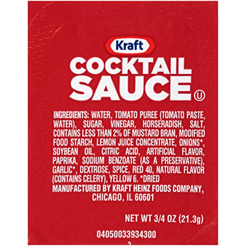 Kraft Cocktail Sauce Single Serve Packet 0.75 Oz Packet, Pack O