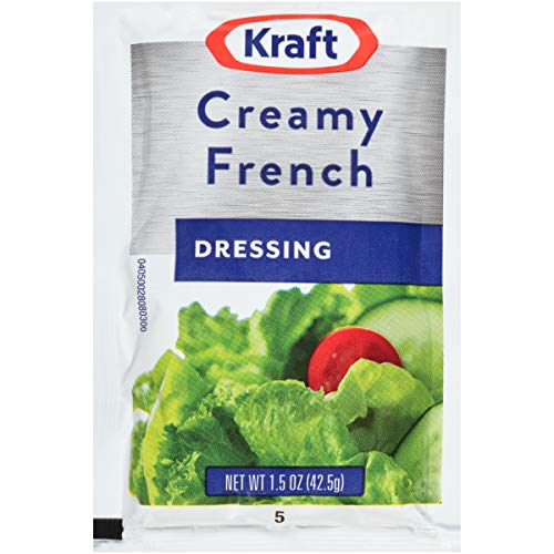 Kraft Creamy French Dressing 1.5Oz Packets, Pack Of 60