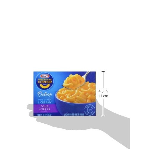 Kraft Deluxe Four Cheese Macaroni And Cheese Meal 14 Oz Box