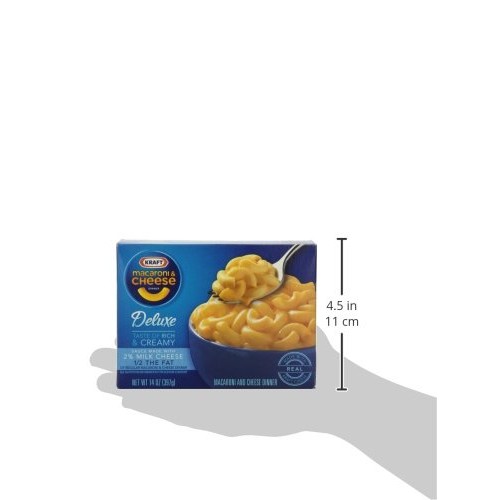 Kraft Deluxe Macaroni And Cheese Dinner With 2% Milk Cheese, 14