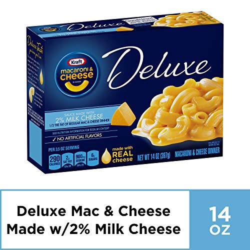 Kraft Deluxe Macaroni And Cheese Dinner With 2% Milk Cheese, 14