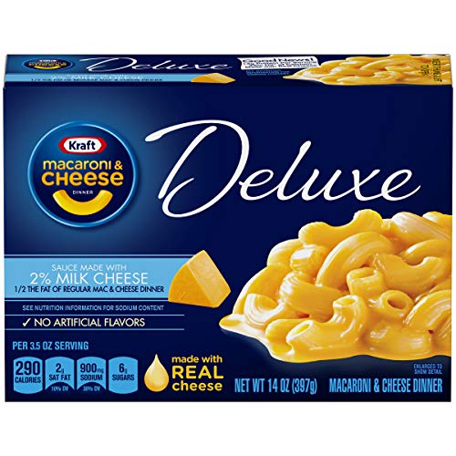 Kraft Deluxe Macaroni And Cheese Made With 2% Milk Cheese Meal