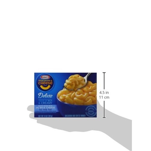 Kraft Deluxe Macaroni And Cheese Made With 2% Milk Cheese Meal
