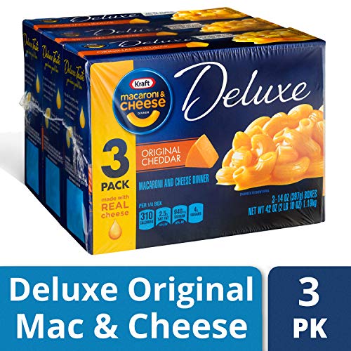 Kraft Deluxe Original Cheddar Macaroni &Amp; Cheese Dinner 3 - 14 O