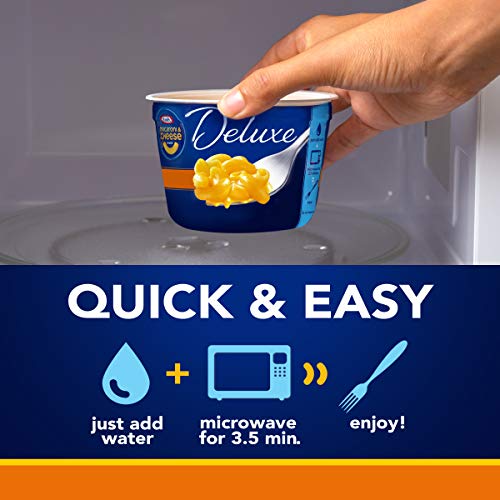 Kraft Deluxe Cheddar Cheese Macaroni And Cheese 4 Microwaveable