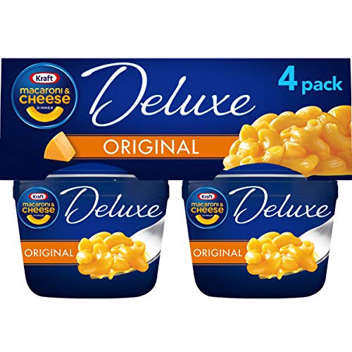 Kraft Deluxe Cheddar Cheese Macaroni And Cheese 4 Microwaveable