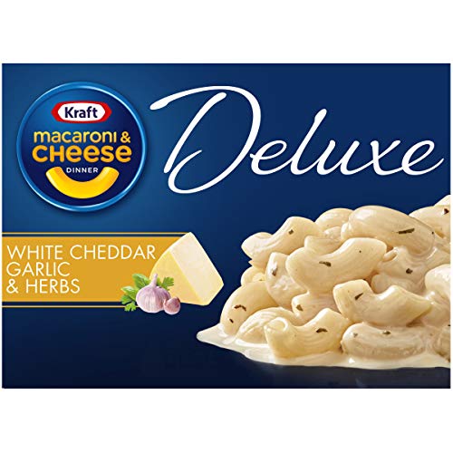 Kraft Deluxe White Cheddar &Amp; Garlic &Amp; Herbs Macaroni And Cheese
