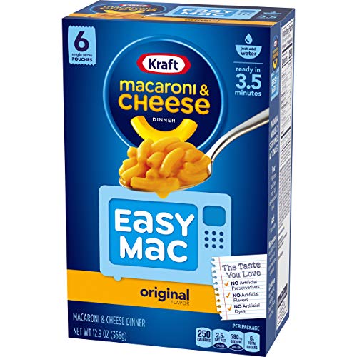 Kraft Easy Mac Original Flavor Macaroni And Cheese Dinner Cups,
