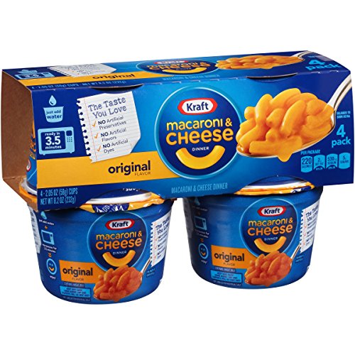 Kraft Easy Mac Original Flavor Macaroni And Cheese Dinner Cups,