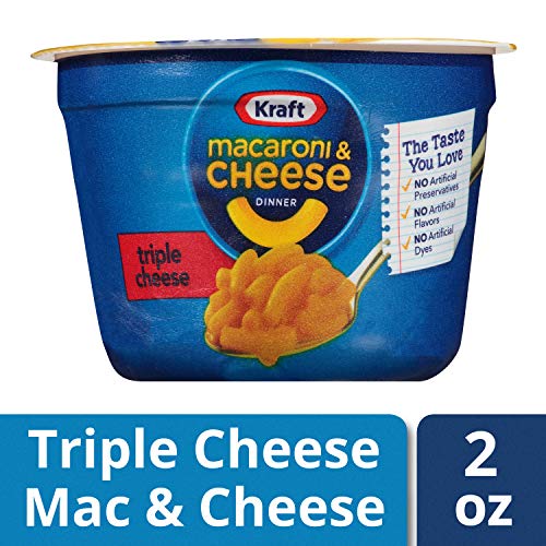 Kraft Easy Mac Triple Cheese Microwavable Cup 2.05 Oz Cups, Pac