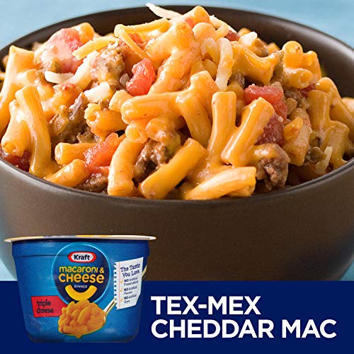 Kraft Easy Mac Triple Cheese Microwavable Cup 2.05 Oz Cups, Pac