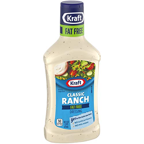 Kraft Fat Free Classic Ranch Dressing 16 Oz Bottles, Pack Of 6