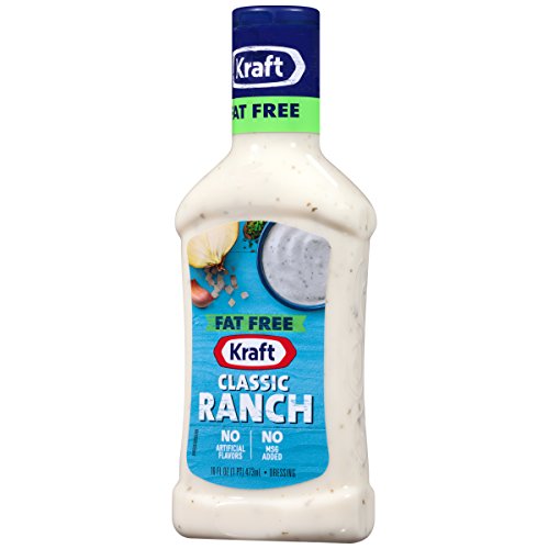 Kraft Fat Free Classic Ranch Dressing 16 Oz Bottles, Pack Of 6