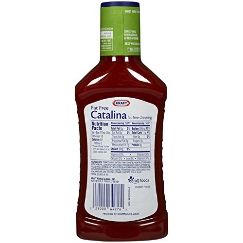 Kraft Free Catalina Fat Free Dressing, 16 Oz, 2 Pk