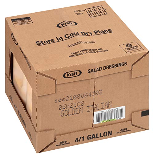Kraft Golden Italian Salad Dressing 1 Gal Jugs, Pack Of 4