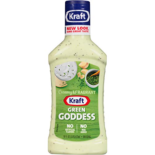 Kraft Green Goddess Dressing 16 Fl Oz Bottles, Pack Of 6
