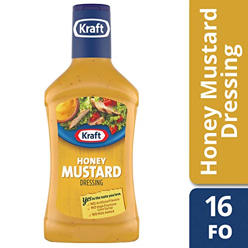 Kraft Honey Mustard Dressing 16 Fl Oz Bottles, Pack Of 6