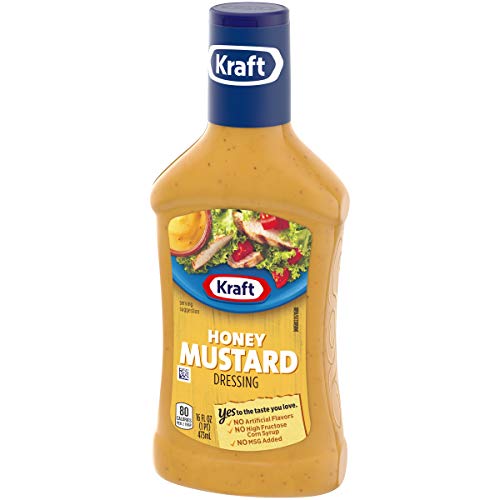 Kraft Honey Mustard Dressing 16 Fl Oz Bottles, Pack Of 6