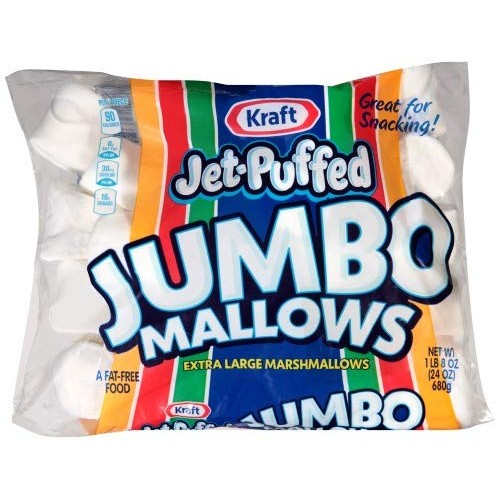 Kraft Jet-Puffed Jumbo Mallows Extra Large Marshmallows Pack Of 2