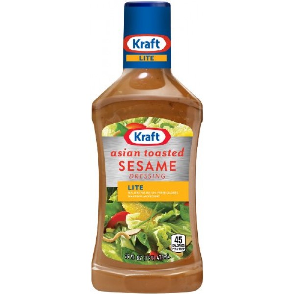 Kraft Light Asian Toasted Sesame Reduced Fat Dresssing, 16-Ounce