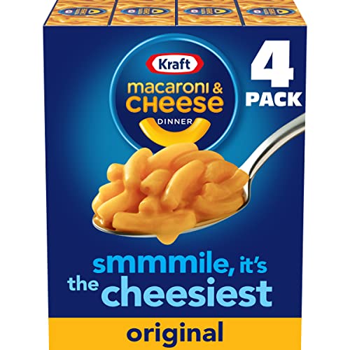 Kraft Macaroni and Cheese Dinner Original, 4 Count, 29 Ounce