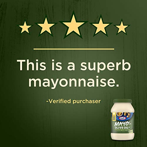 Kraft Mayo Olive Oil Mayonnaise 30 Oz Jars, Pack Of 12