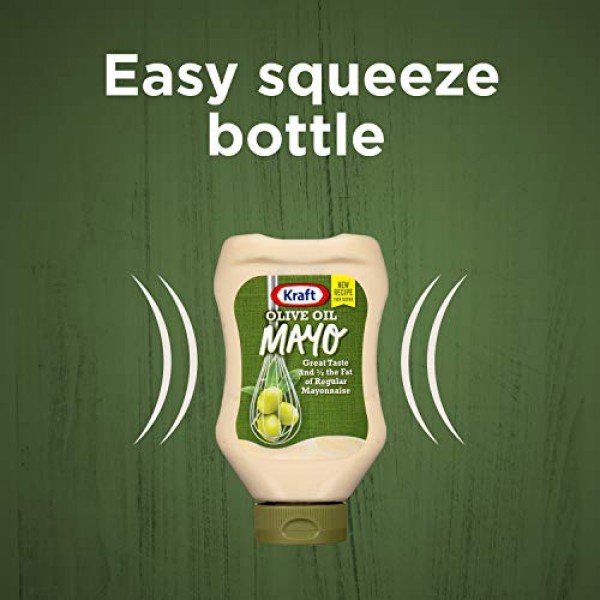Kraft Mayo Olive Oil Reduced Fat Mayonnaise 12 Oz Bottle
