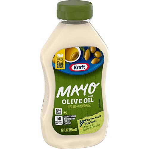 Kraft Mayo Olive Oil Reduced Fat Mayonnaise 12 Oz Bottle