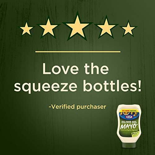 Kraft Mayo Olive Oil Reduced Fat Mayonnaise 22 Oz Bottles, Pack