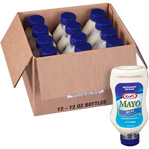 Kraft Mayo Real Mayonnaise 12 Oz Bottles, Pack Of 12