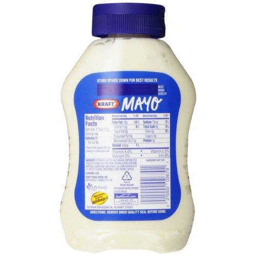 Kraft Mayonnaise, 22-Ounce Squeeze Bottles Pack Of 2