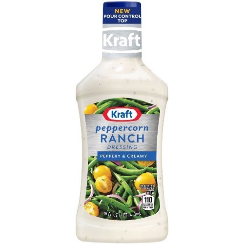 Kraft, Peppercorn Ranch Dressing, 16Oz Bottle Pack Of 3