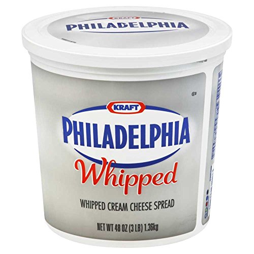 Kraft Philadelphia Whipped Cream Cheese - Tub, 3 Pound -- 6 Per