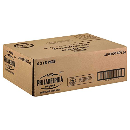 Kraft Philadelphia Whipped Cream Cheese - Tub, 3 Pound -- 6 Per