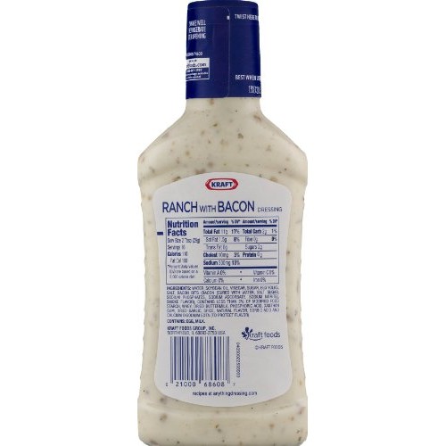 Kraft Ranch With Bacon Salad Dressing - 6 Pack