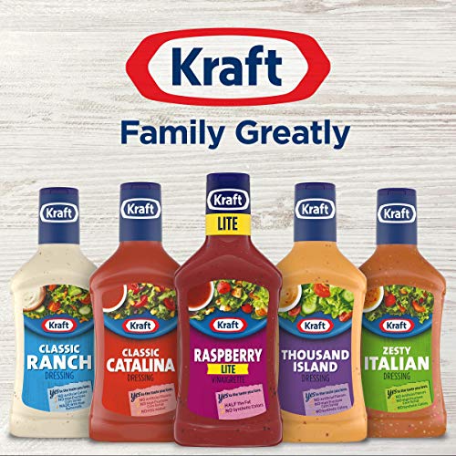 Kraft Raspberry Vinaigrette Lite Salad Dressing 6 Ct Pack, 16 F