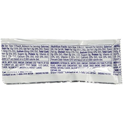 Kraft Real Mayo, 7/16 Oz Pack of 50