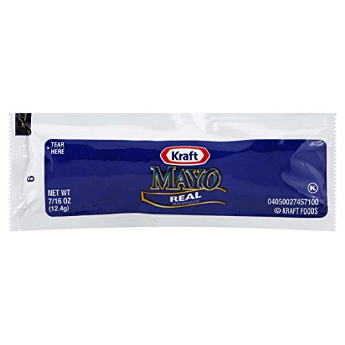 Kraft Real Mayonnaise Packets, 7/16 Oz, 200 Ct