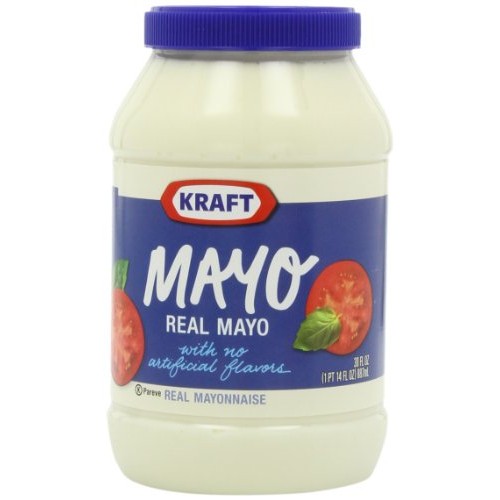 Kraft Real Spoonable Mayonnaise, 30 Ounce -- 12 Per Case.