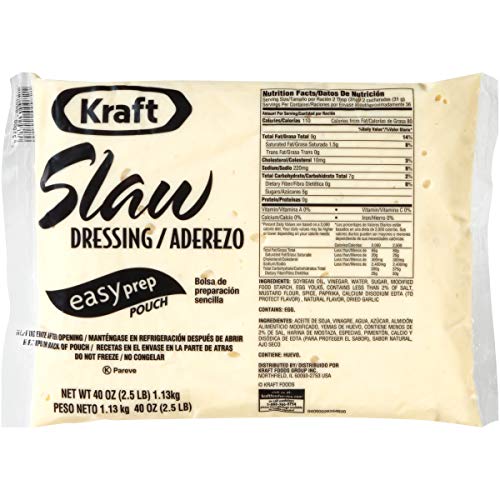 Kraft Slaw Bulk Dressing 40 Oz Pouches, Pack Of 12