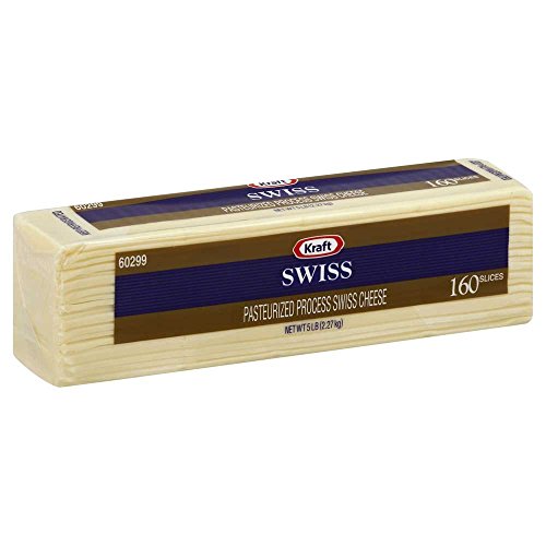Kraft Swiss Sliced Cheese, 5 Pound -- 4 Per Case.