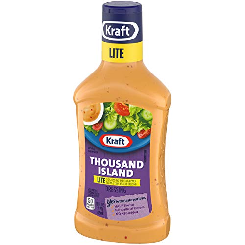 Kraft Thousand Island Lite Salad Dressing 16 Fl Oz Bottle